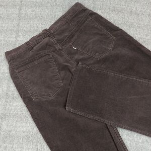 Vtg Levis 519 Mens 34x34 Corduroy Pants Brown White Tab Talon Zipper USA 80s